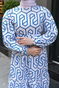 Saxe Crew Neck Cotton Printed Dresess