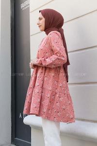 Powder Crew Neck Cotton Printed Tunic