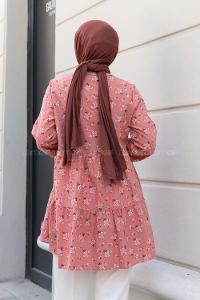 Powder Crew Neck Cotton Printed Tunic