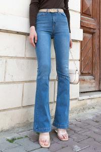 Light Blue Denim High Waist Denim Pants