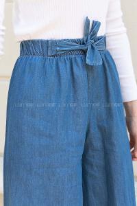 Modalamelif Paça Püsküllü Pantolon Açık Mavi