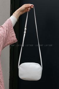 Lamelif Mini Urban Çapraz Askılı Çanta Beyaz