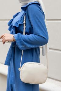 Lamelif Mini Urban Çapraz Askılı Çanta Krem