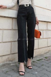 Smoked Denim High Waist Denim Pants