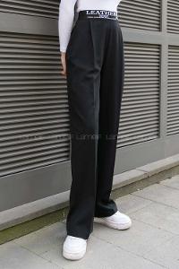 Black Viscose Fabric High Waist Comfortable Pants