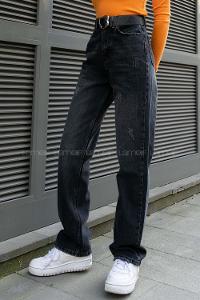 Smoked Denim High Waist Denim Pants