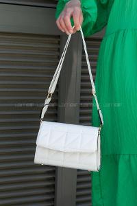 White Buckle Skin Hand Bag Bag