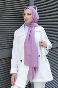 Lilac Cotton Fabric Viscose Fabric Straight Shawl