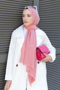 Powder Cotton Fabric Viscose Fabric Straight Shawl