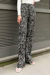 Black Viscose Fabric High Waist Comfortable Pants