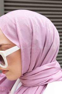 Lilac Cotton Fabric Viscose Fabric Straight Shawl