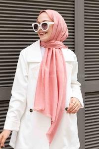 Powder Cotton Fabric Viscose Fabric Straight Shawl