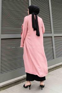 Powder Long Arm Belted Ayrobin Trench Coat