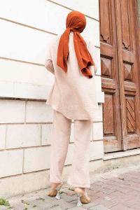 Stone Mandarin Collar Long Arm With Brooch Ayrobin Regular Trousers Comfortable Suit