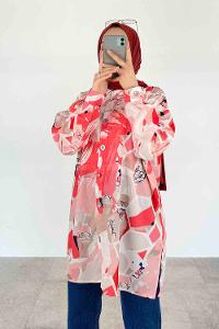 Powder Shirt Collar Long Arm Cotton Printed Shirt