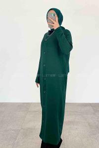 Emerald Green V Neck Long Arm Ayrobin Cardigan