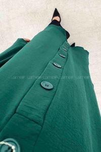 Emerald Green V Neck Long Arm Ayrobin Cardigan