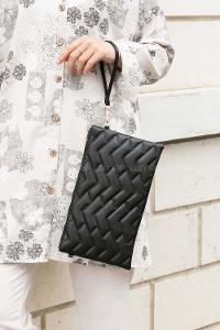 Black Buckle Skin Hand Bag Bag