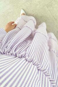 Lilac22 Crew Neck Acrylic Unprinted Dresess