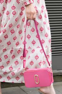 Pink Buckle Skin Hand Bag Bag