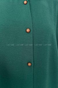 Emerald Green Shirt Collar Ayrobin Unprinted Tunic