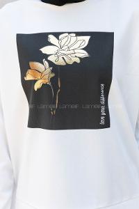 Black Crew Neck Long Arm Without Accessories Viscose Fabric Pleated Suit