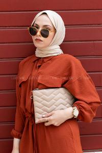 Stone Combed Fabric Straight Shawl