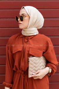 Stone Combed Fabric Straight Shawl