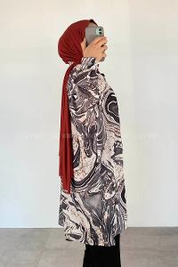 Smoked-1 Shirt Collar Long Arm Cotton Printed Shirt