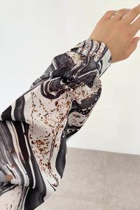 Smoked-1 Shirt Collar Long Arm Cotton Printed Shirt