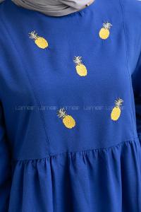 Saxe Crew Neck Cotton Unprinted Tunic