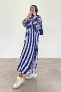 Saxe Crew Neck Cotton Printed Tunic