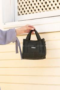 Khaki Buckle Skin Hand Bag Bag