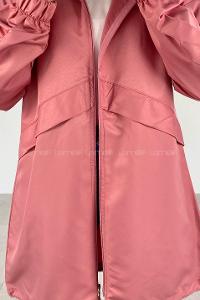 Powder Hood Neck Long Arm Raincoat