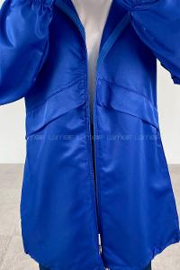 Saxe Hood Neck Long Arm Raincoat