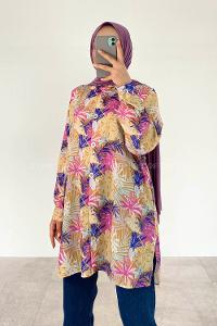 Ocher Shirt Collar Long Arm Cotton Printed Shirt