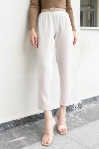 Stone Linen High Waist Linen Pants