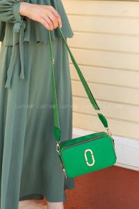 Lamelif  ikiGözlü El Omuz Çapraz Çanta Yeşil