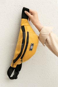 Yellow Buckle Skin Hand Bag Bag