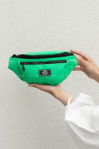 Green Buckle Skin Hand Bag Bag