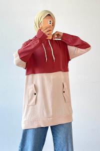 Rose-1 Hood Neck Ayrobin Unprinted Tunic