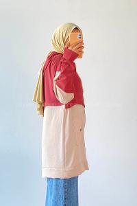 Rose-1 Hood Neck Ayrobin Unprinted Tunic