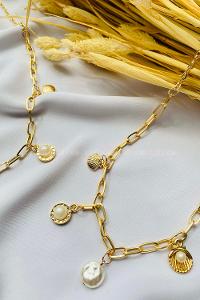 Gold-1 Gold Straight Necklace