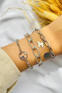 1325-5-en Belted Gold Straight Wristband