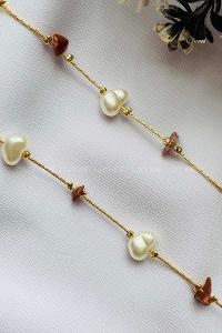 Brown Belted Gold Straight Wristband