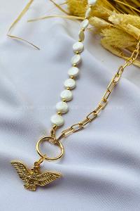 Gold Gold Straight Necklace