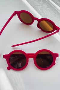 Dark Pink Glasses