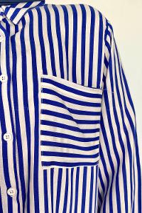 Saxe Shirt Collar Long Arm Viscose Fabric Unprinted Shirt