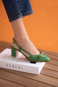 Green Heeled Shoes