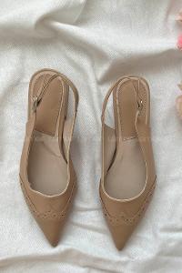 Brown With Milk Babet Shoes